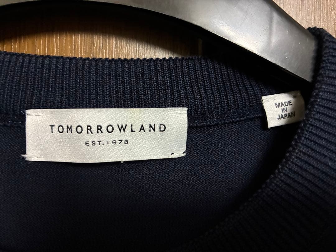 TOMORROWLAND トゥモローランド　トリコロール　半袖ニット S — image 2
