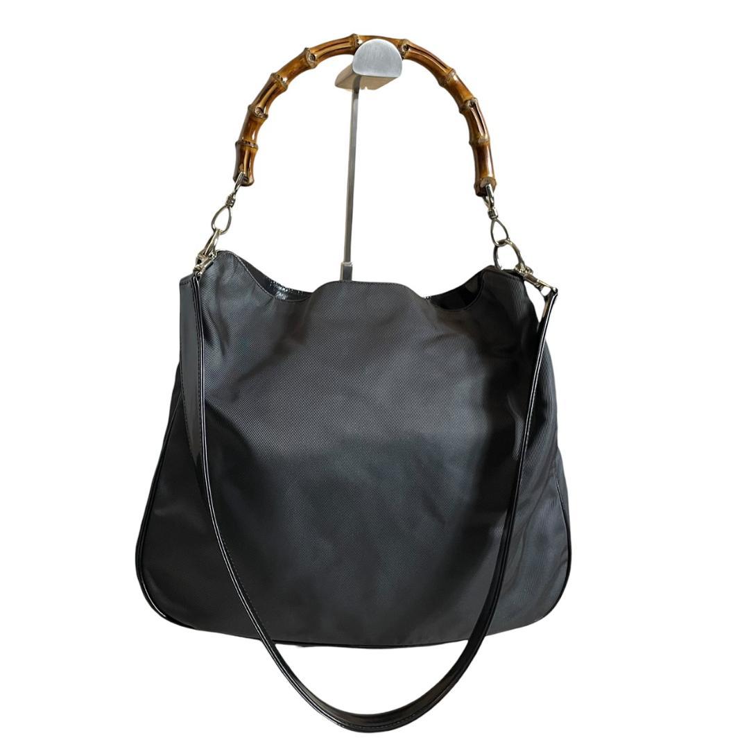 【美品】 GUCCI グッチ ハンドバッグ バンブー ブラック トート 2WAY — image 2