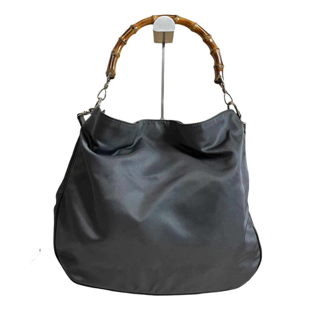 【美品】 GUCCI グッチ ハンドバッグ バンブー ブラック トート 2WAY — image 3