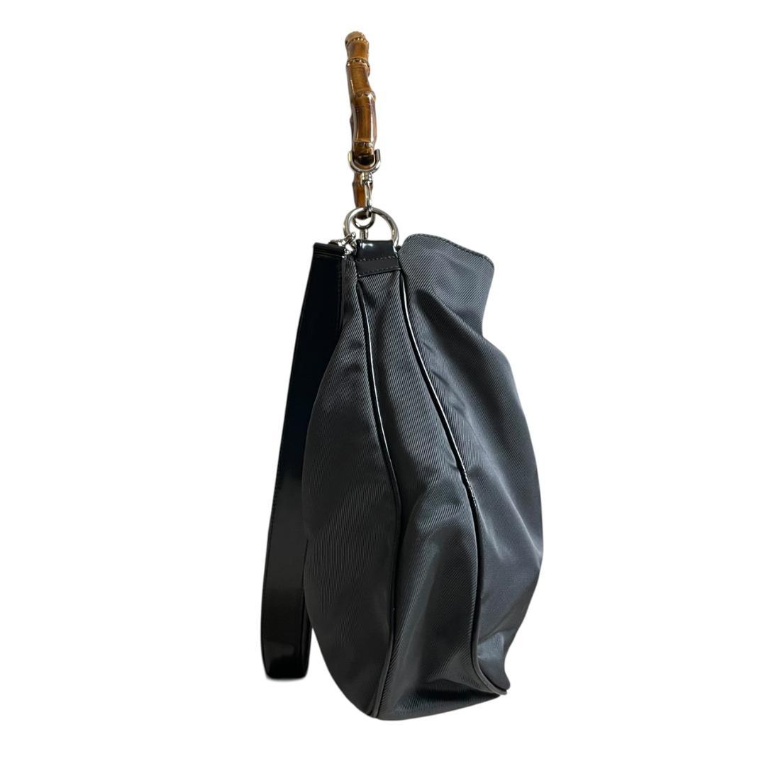 【美品】 GUCCI グッチ ハンドバッグ バンブー ブラック トート 2WAY — image 4