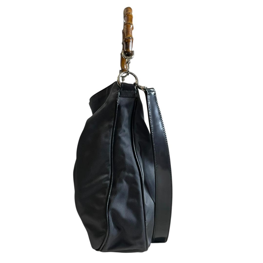 【美品】 GUCCI グッチ ハンドバッグ バンブー ブラック トート 2WAY — image 5