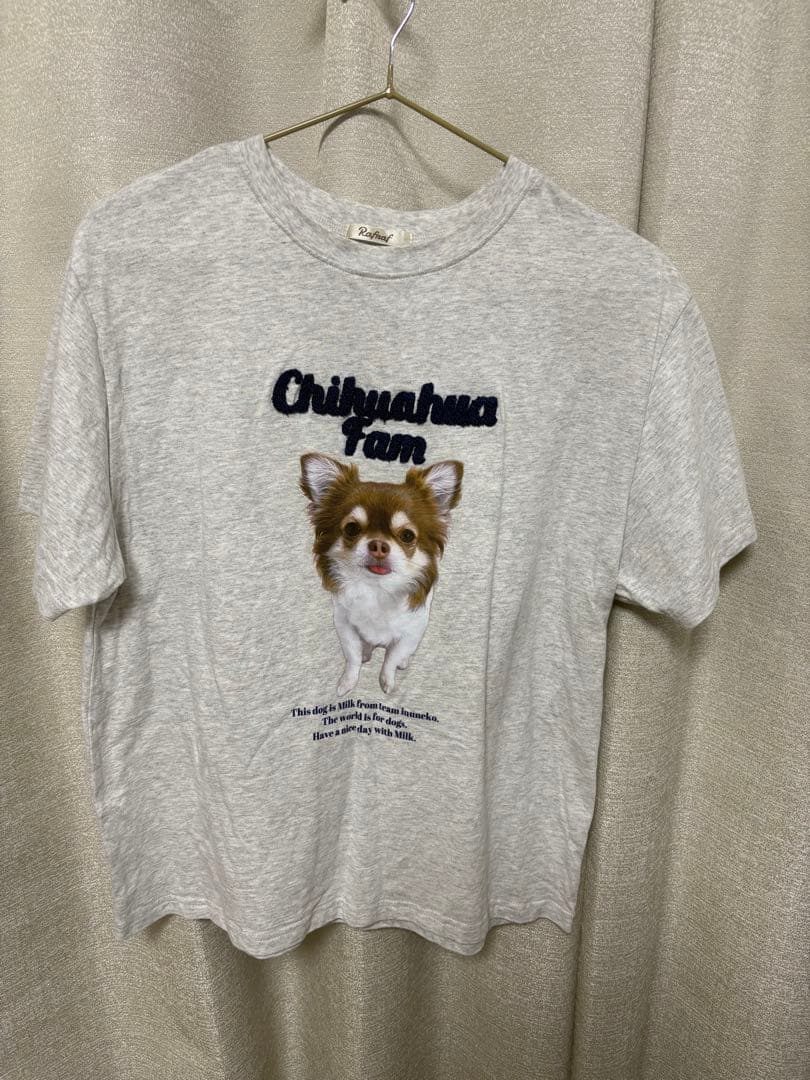 チーム犬猫 コラボTシャツ チワワ みるく — image 2