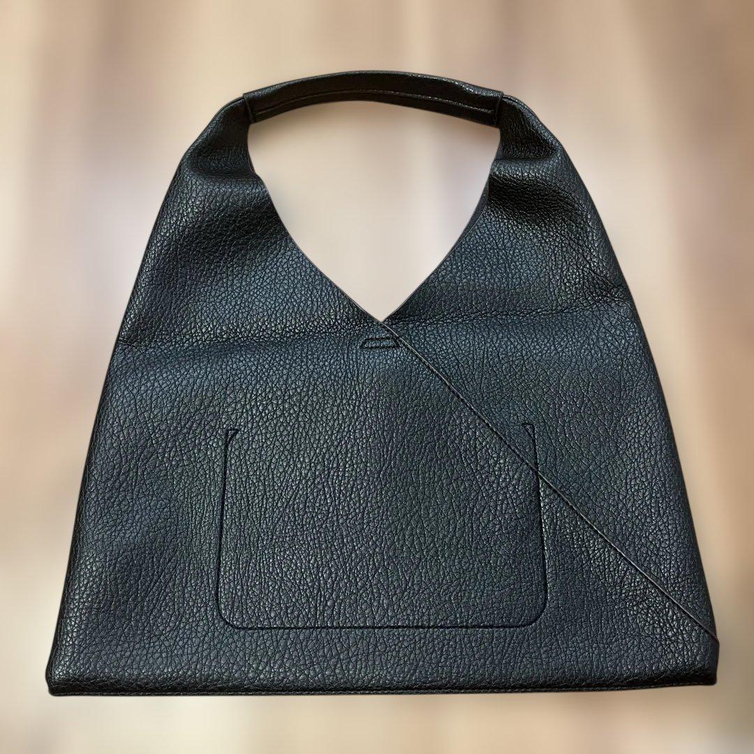 ワンハンドル　ハンドバッグ　黒 — image 2