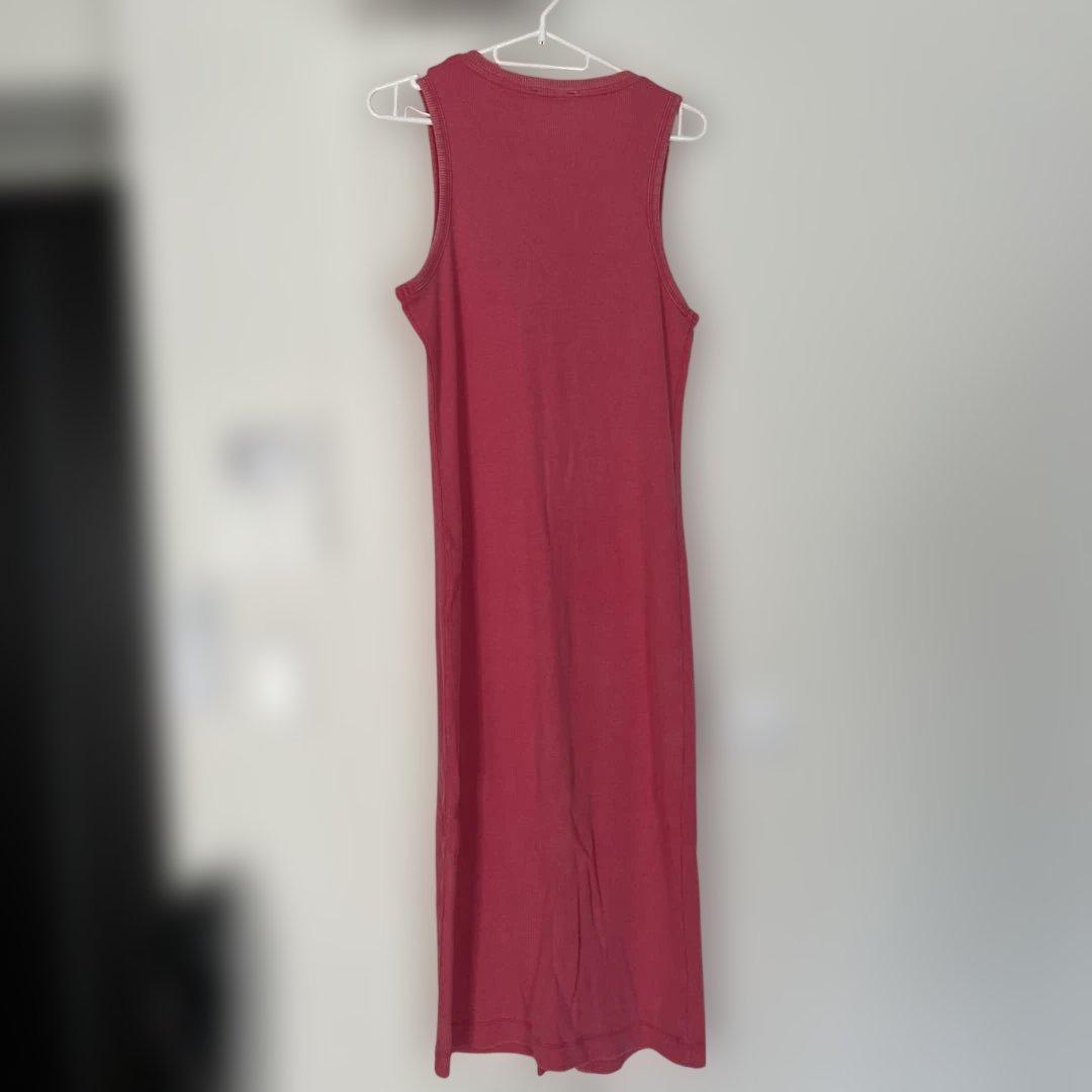 ZARA ノースリーブ リブワンピース ピンク S 最終値下げ — image 3