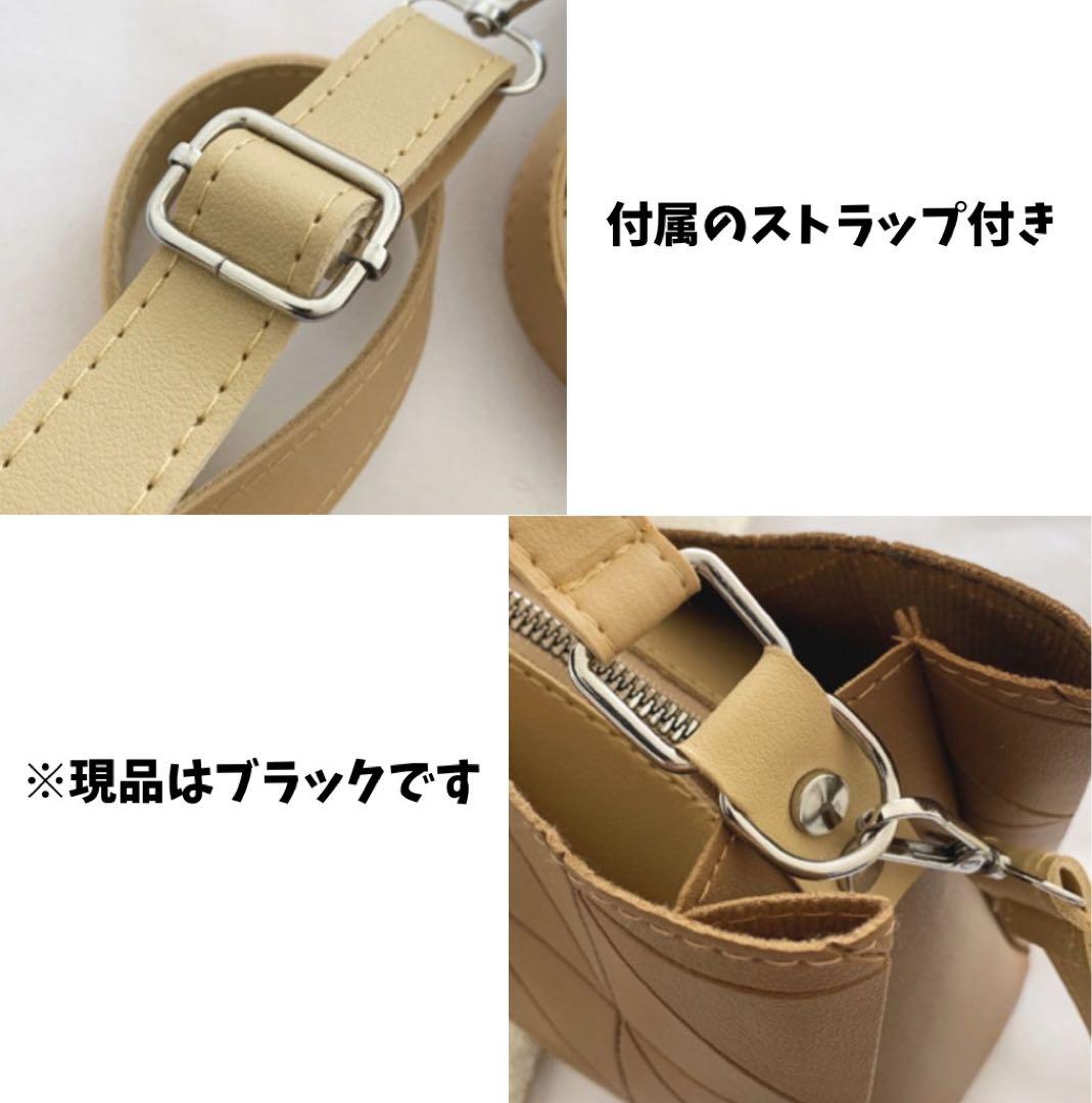 ショルダーバッグ ハンドバッグ ブラック 軽量 2WAY ストラップ付き — image 3