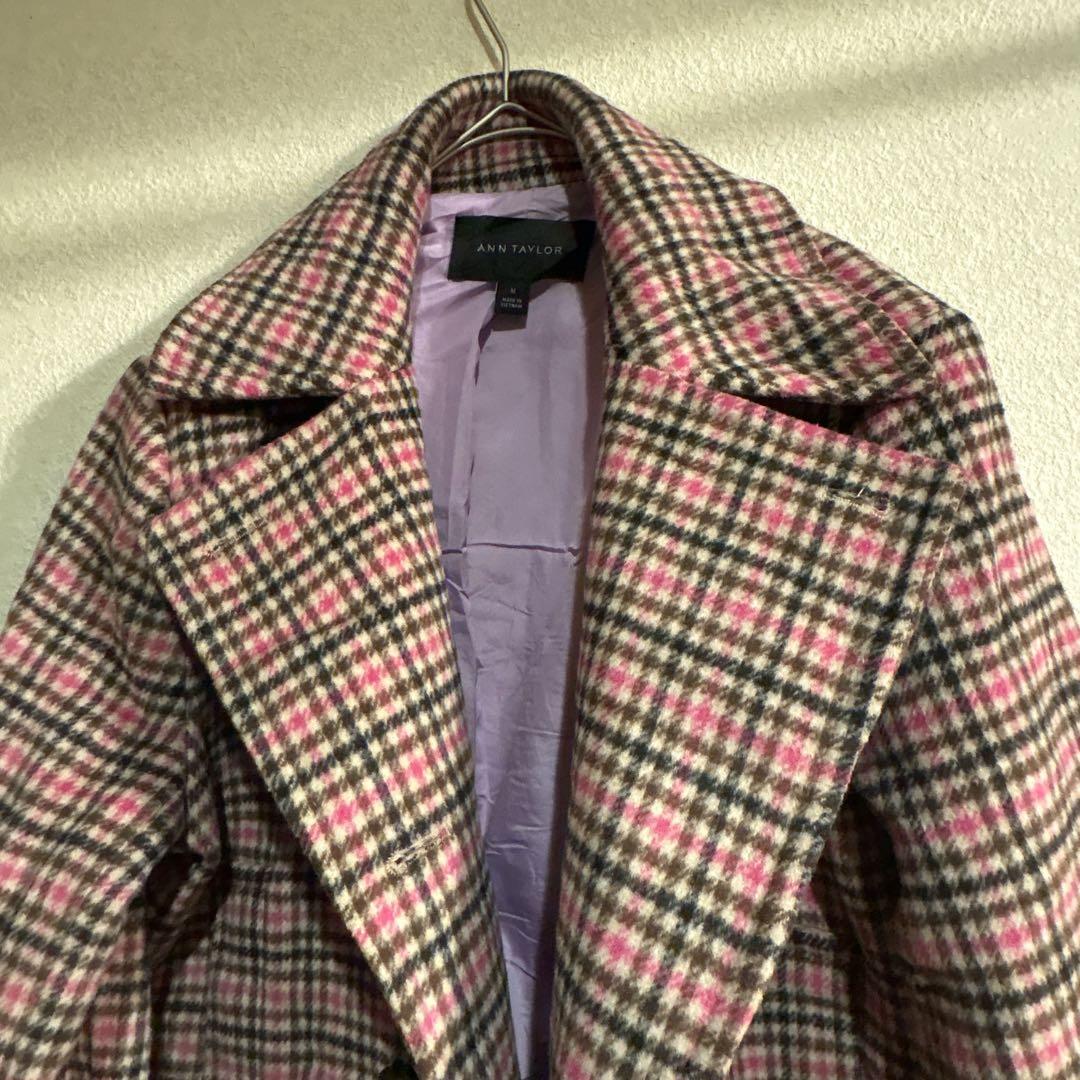 ANN TAYLOR 【M】チェック柄コート — image 4