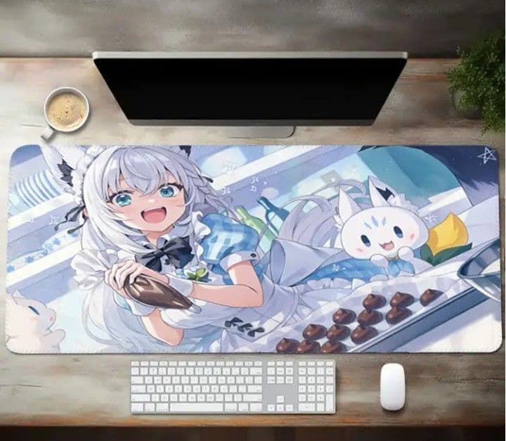 ホロライブ白上フブキ　プレイマット　マウスパッド　ラバーマット　デスクマット — image 2