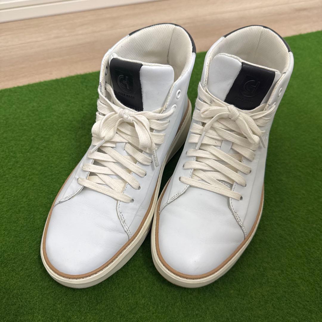 COLE HAAN ハイカットスニーカー ホワイト メンズ 7.5M — image 4