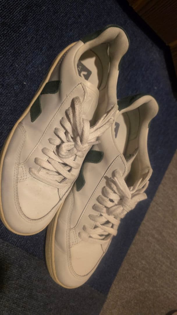 VEJA V-12 ホワイト×グリーン EUR43 JP28cm — image 2