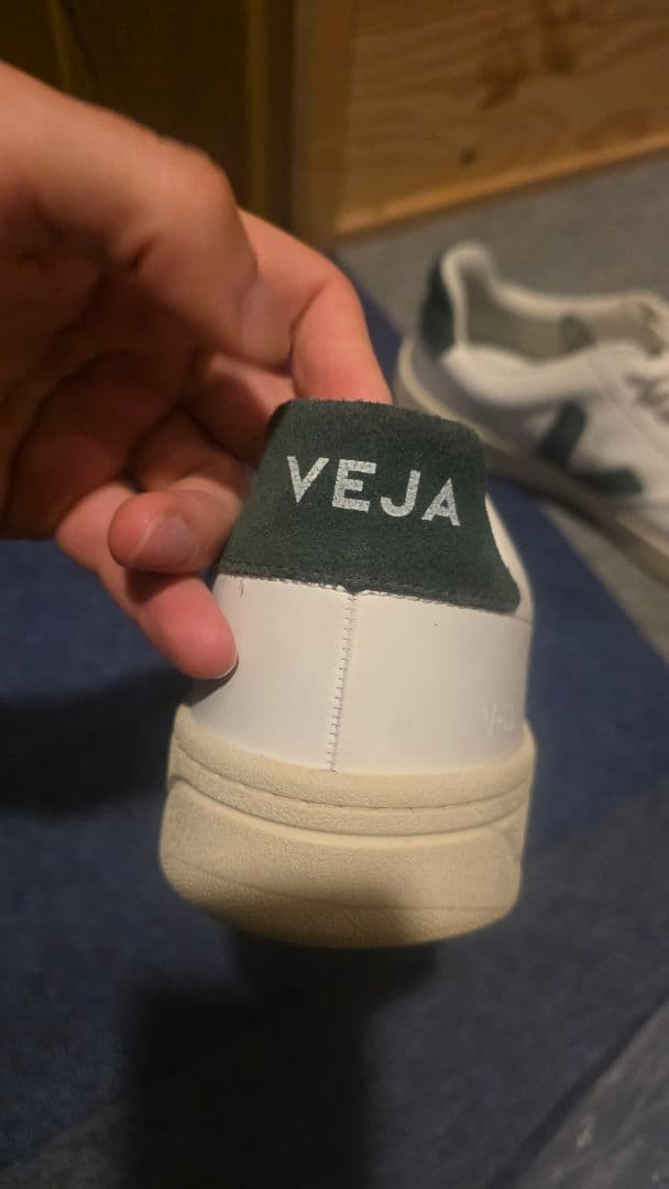VEJA V-12 ホワイト×グリーン EUR43 JP28cm — image 5