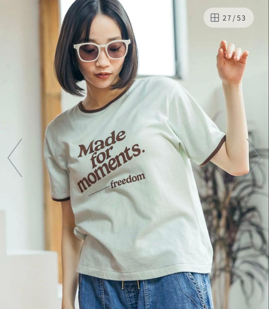 niko and... ロゴプリント 半袖Tシャツ　今季　リンガーTシャツ — image 3