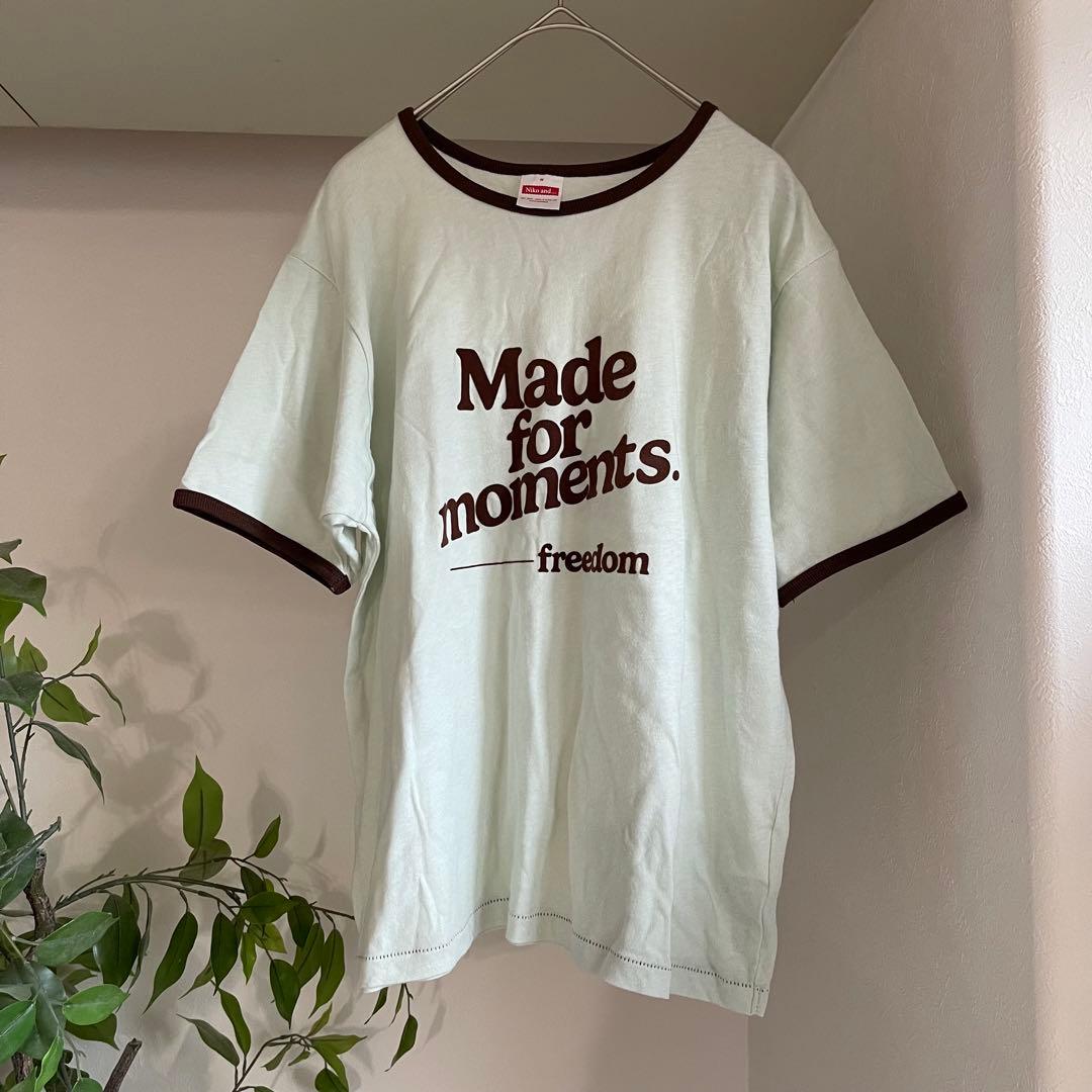 niko and... ロゴプリント 半袖Tシャツ　今季　リンガーTシャツ — image 4