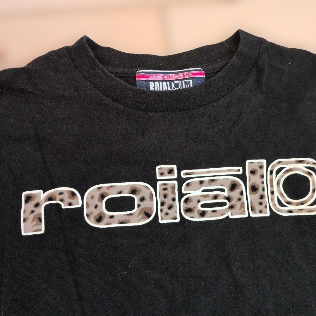 ROIAL 半袖 Tシャツ ブラック ヒョウ柄ロゴ Mサイズ — image 2