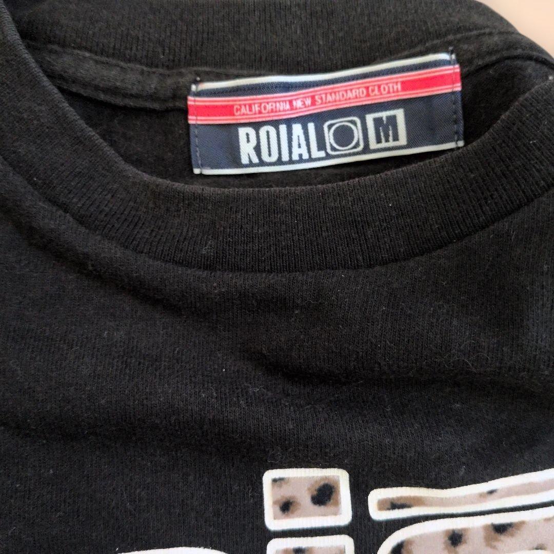 ROIAL 半袖 Tシャツ ブラック ヒョウ柄ロゴ Mサイズ — image 3