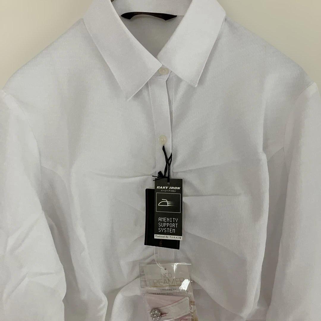 《新品》m.f editorial タカキュー　胸元シャーリングブラウス　S — image 3