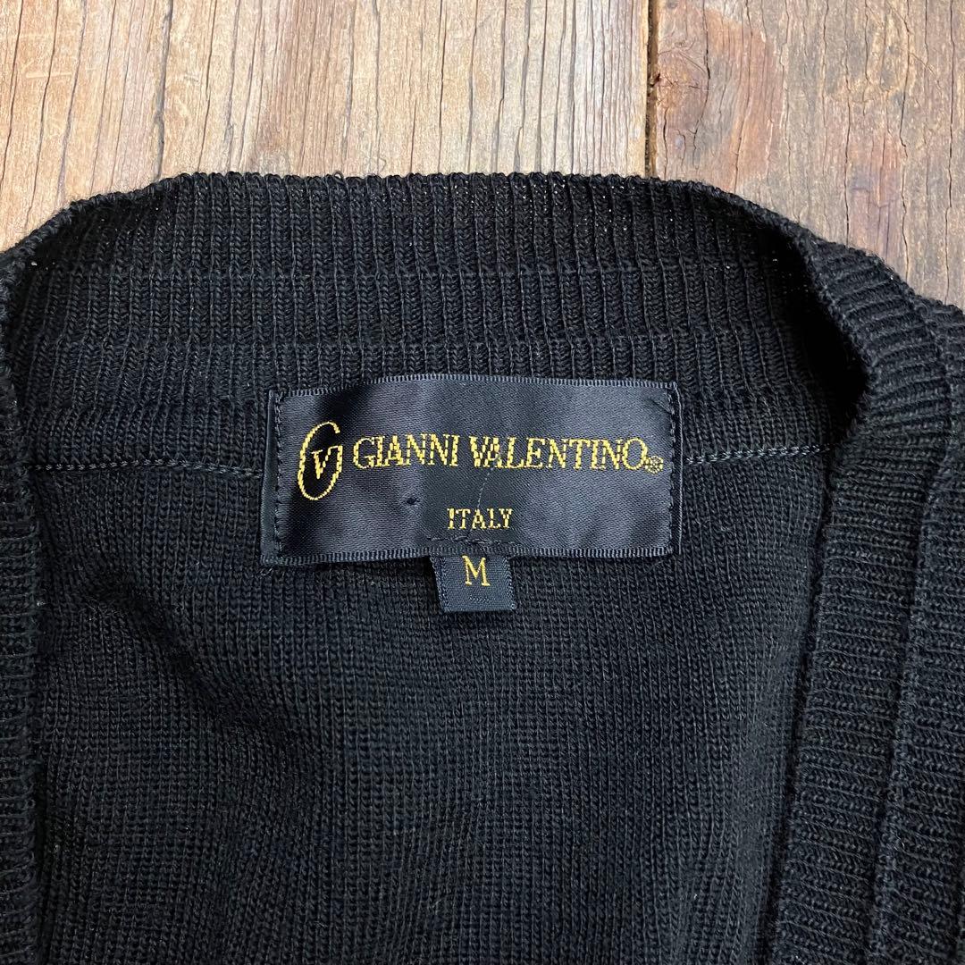 80s VALENTINO Vネック ニット ブラック 日本製 VINTAGE — image 2
