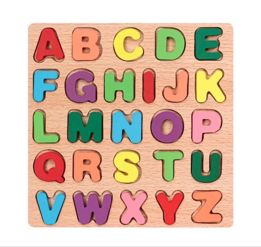 モンテッソーリ　木製知育パズル 幼児 英語 数字 アルファベット 学習玩具 — image 3