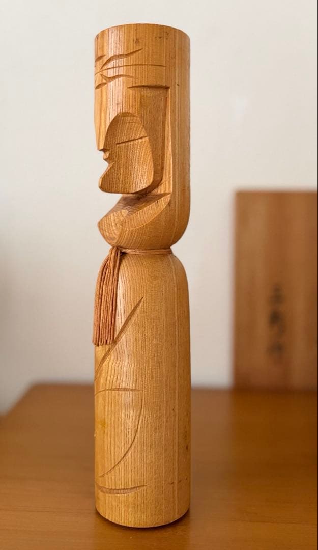 Retro NipopoニポポAinu Folk Carving 29.5cm — image 2