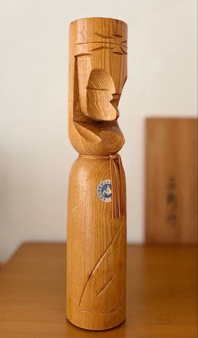 Retro NipopoニポポAinu Folk Carving 29.5cm — image 3