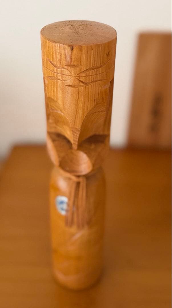 Retro NipopoニポポAinu Folk Carving 29.5cm — image 5
