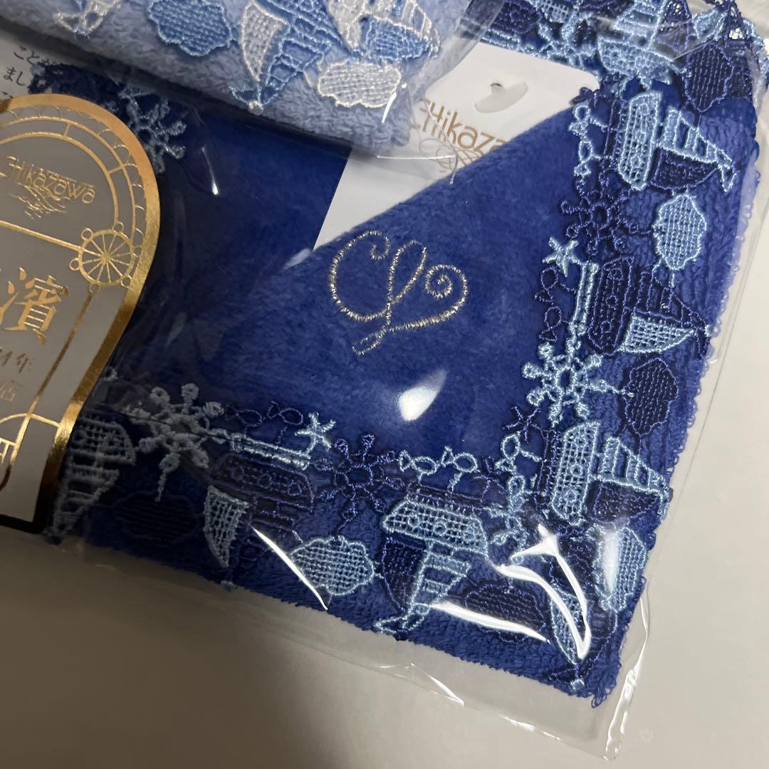 2枚セット♡ 近沢レース元町本店　横浜元町本店限定　タオルハンカチ　マリーン — image 4