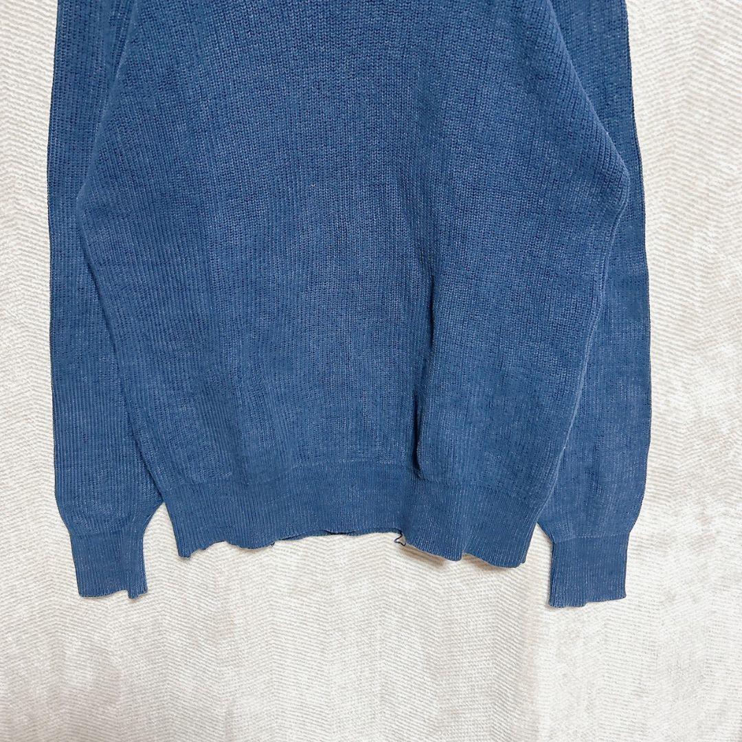 McGREGOR 綿100% クルーネックニット L ネイビー ゆったり 綺麗め — image 3
