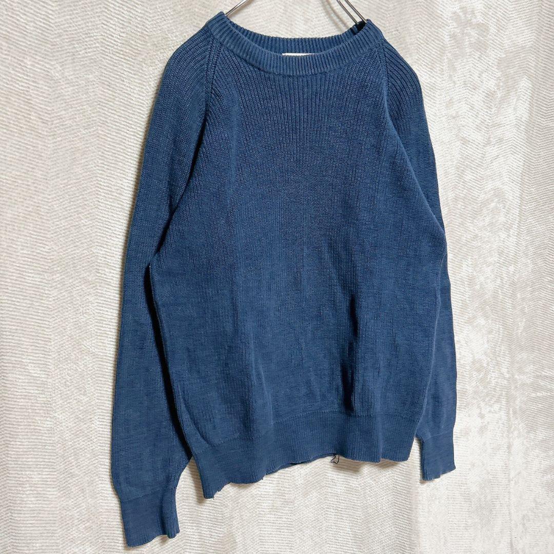 McGREGOR 綿100% クルーネックニット L ネイビー ゆったり 綺麗め — image 4