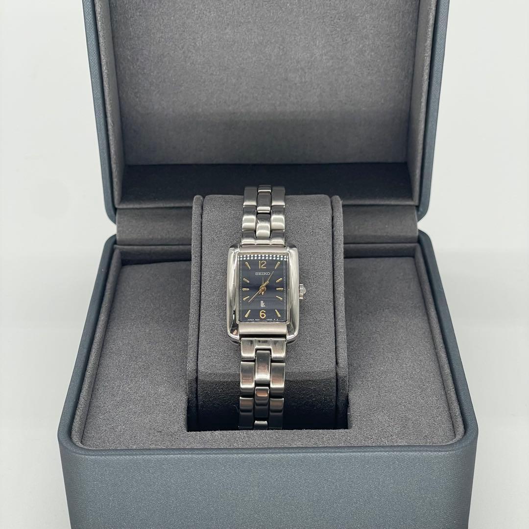 SEIKO ルキア LUKIA レクタングル レディース 腕時計 ブラック 金針 — image 2