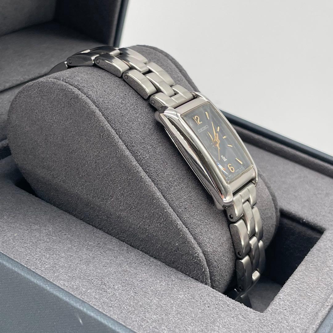SEIKO ルキア LUKIA レクタングル レディース 腕時計 ブラック 金針 — image 5
