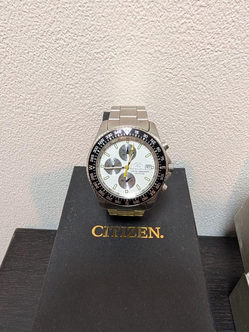 CITIZEN クロノグラフ TNREST 腕時計 2点セット — image 3