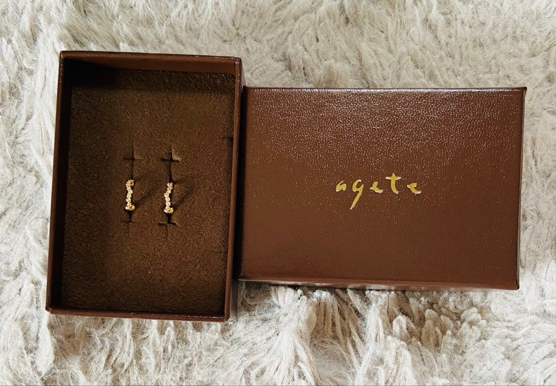 【本日限定価格】美品 現行品 agete アガット イヤリング ピアリング — image 2
