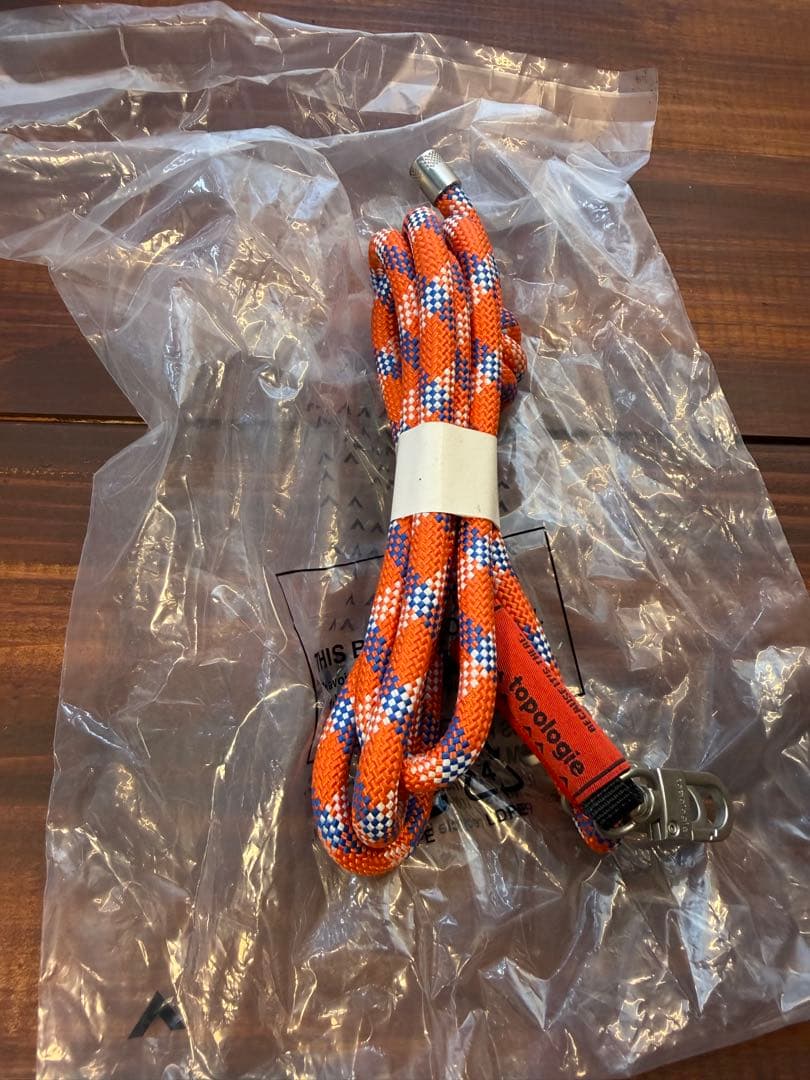 新品未使用　トポロジー　ショルダーストラップ　8.0mm Rope オレンジ色 — image 2