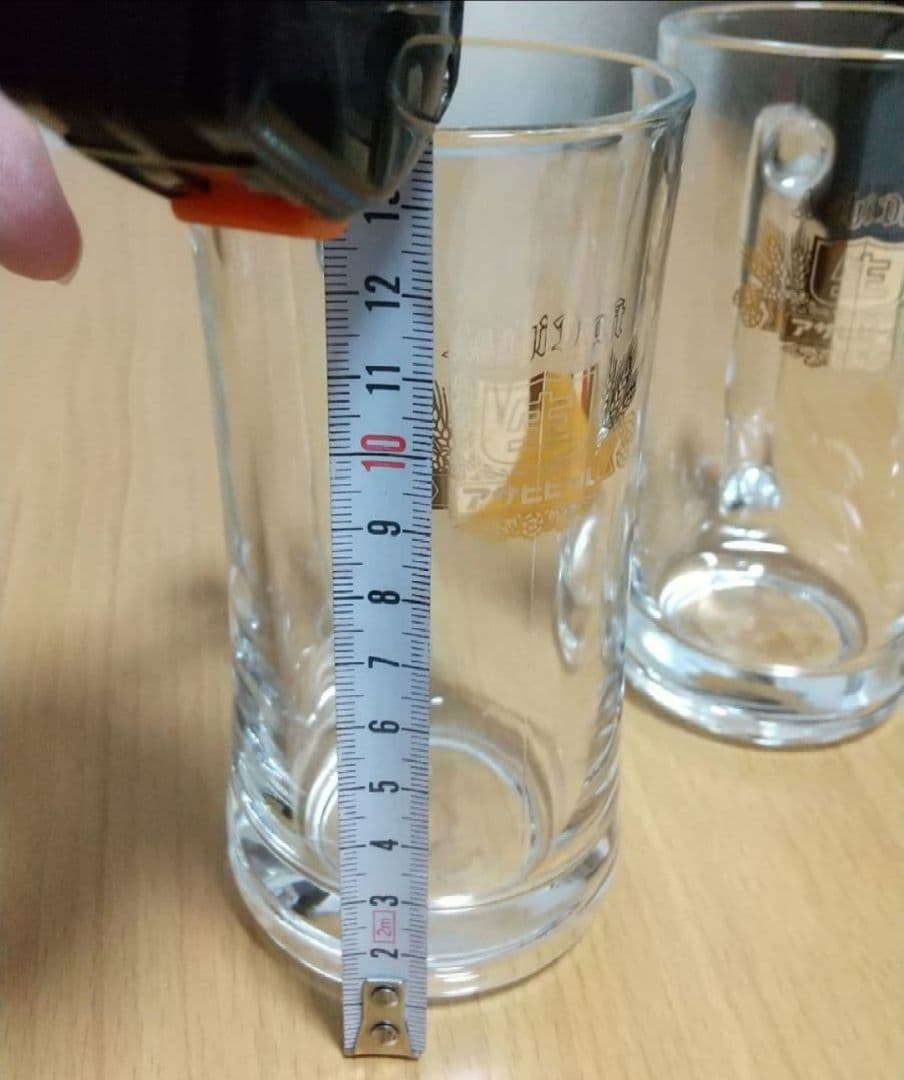 アサヒビール 生ジョッキ 2個セット 約14cm — image 3
