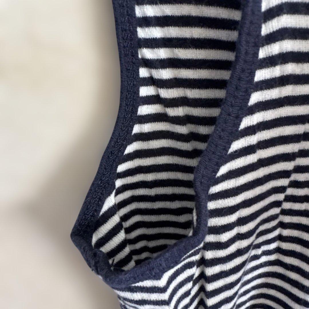 J.Crew ボーダー キャミソール M ネイビー ホワイト ブラック コットン — image 5