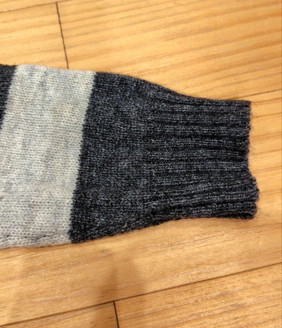 ストライプ Vネックセーター Mサイズ — image 3