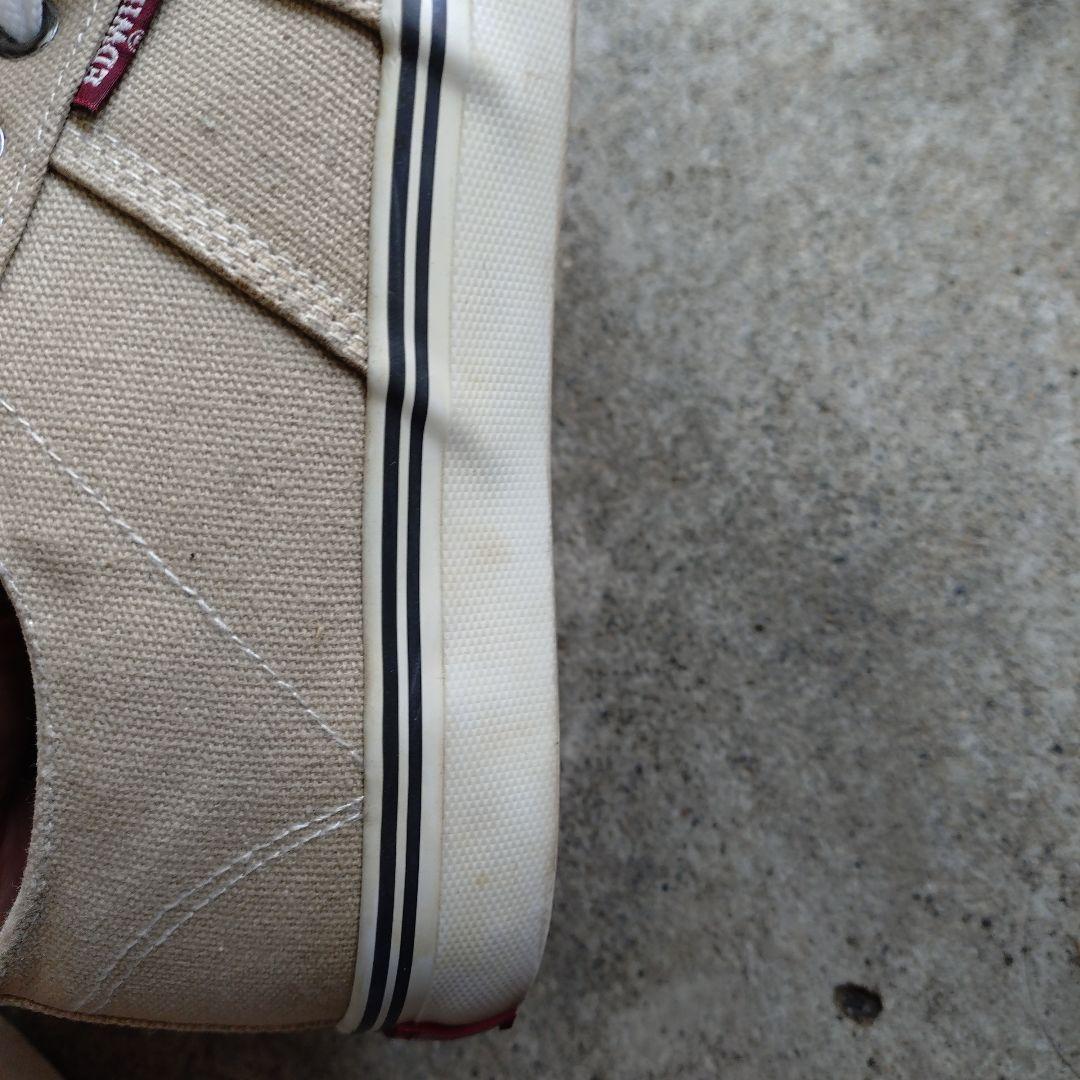 EDWIN スニーカーベージュ　25.5cm エドウィン — image 2