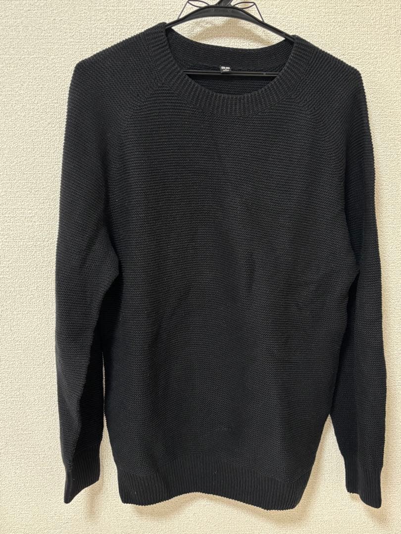 UNIQLO クルーネックニット ネイビー Mサイズ — image 2