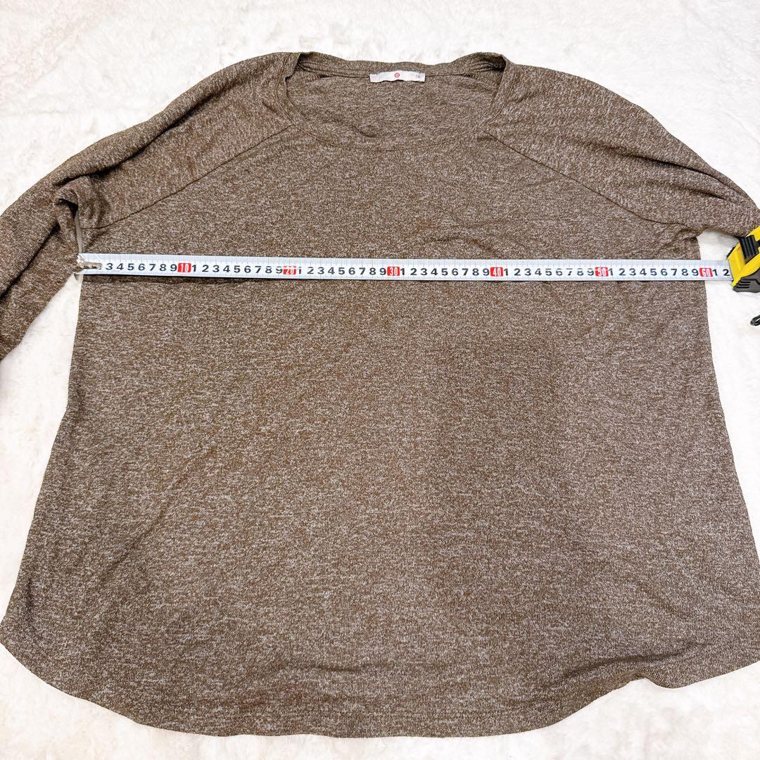 ブラウン ラグランスリーブ Tシャツ サイズ18 長袖 古着 — image 2