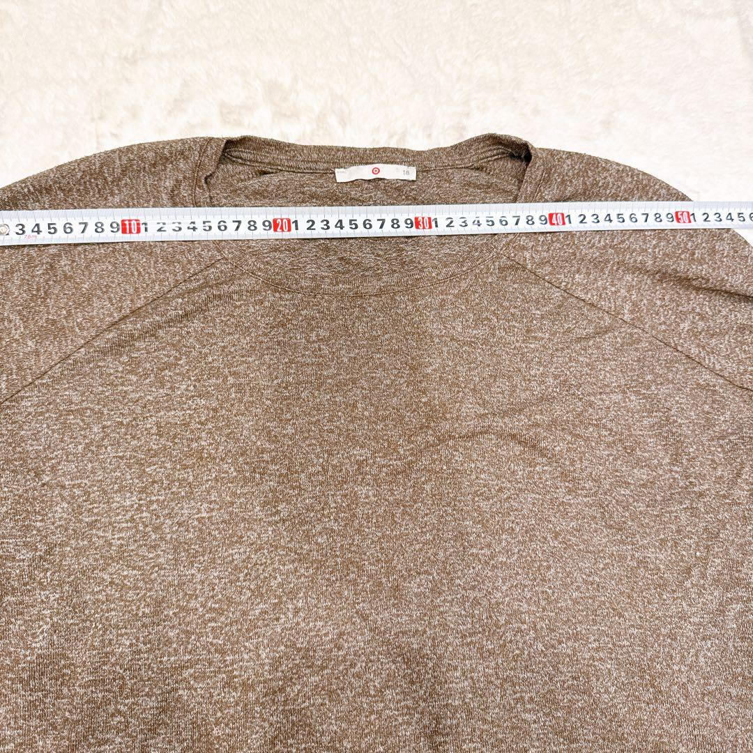 ブラウン ラグランスリーブ Tシャツ サイズ18 長袖 古着 — image 4