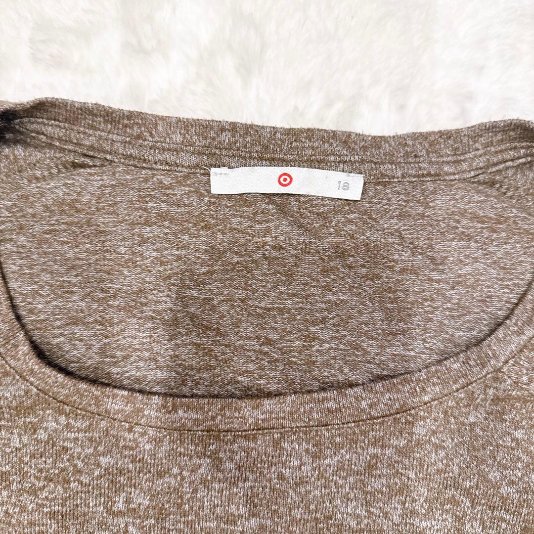 ブラウン ラグランスリーブ Tシャツ サイズ18 長袖 古着 — image 5
