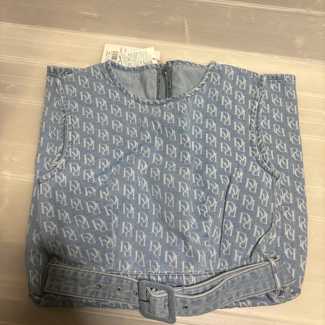 Darieh ワンピース　ブルー　ロゴ — image 2