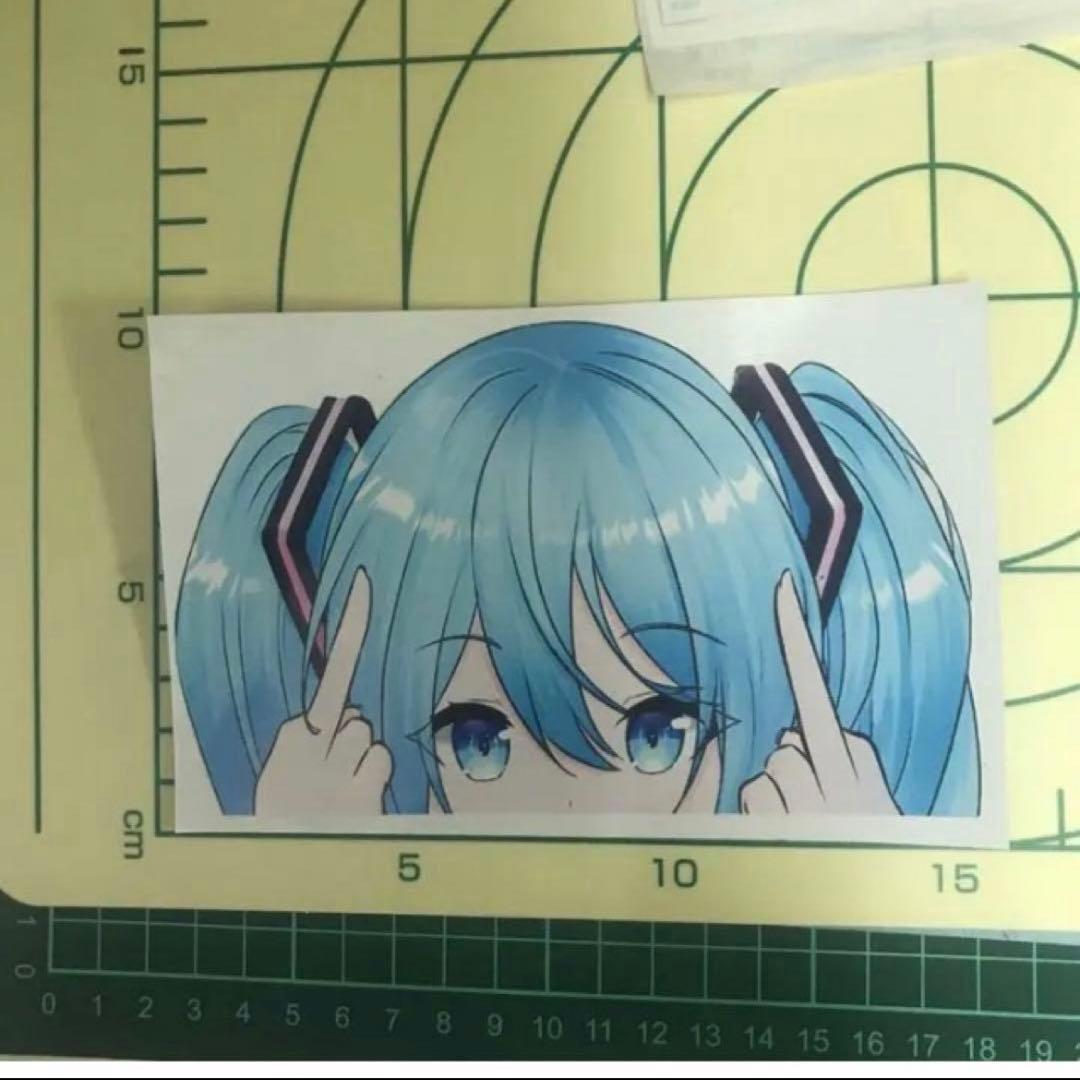 ミク　E) 防水ステッカー　痛車 — image 2