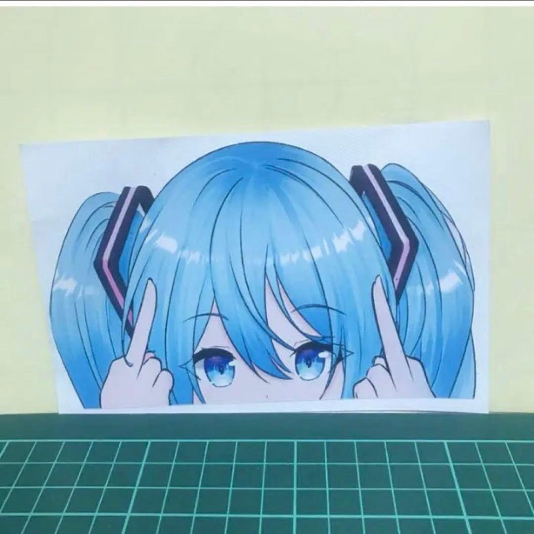 ミク　E) 防水ステッカー　痛車 — image 3