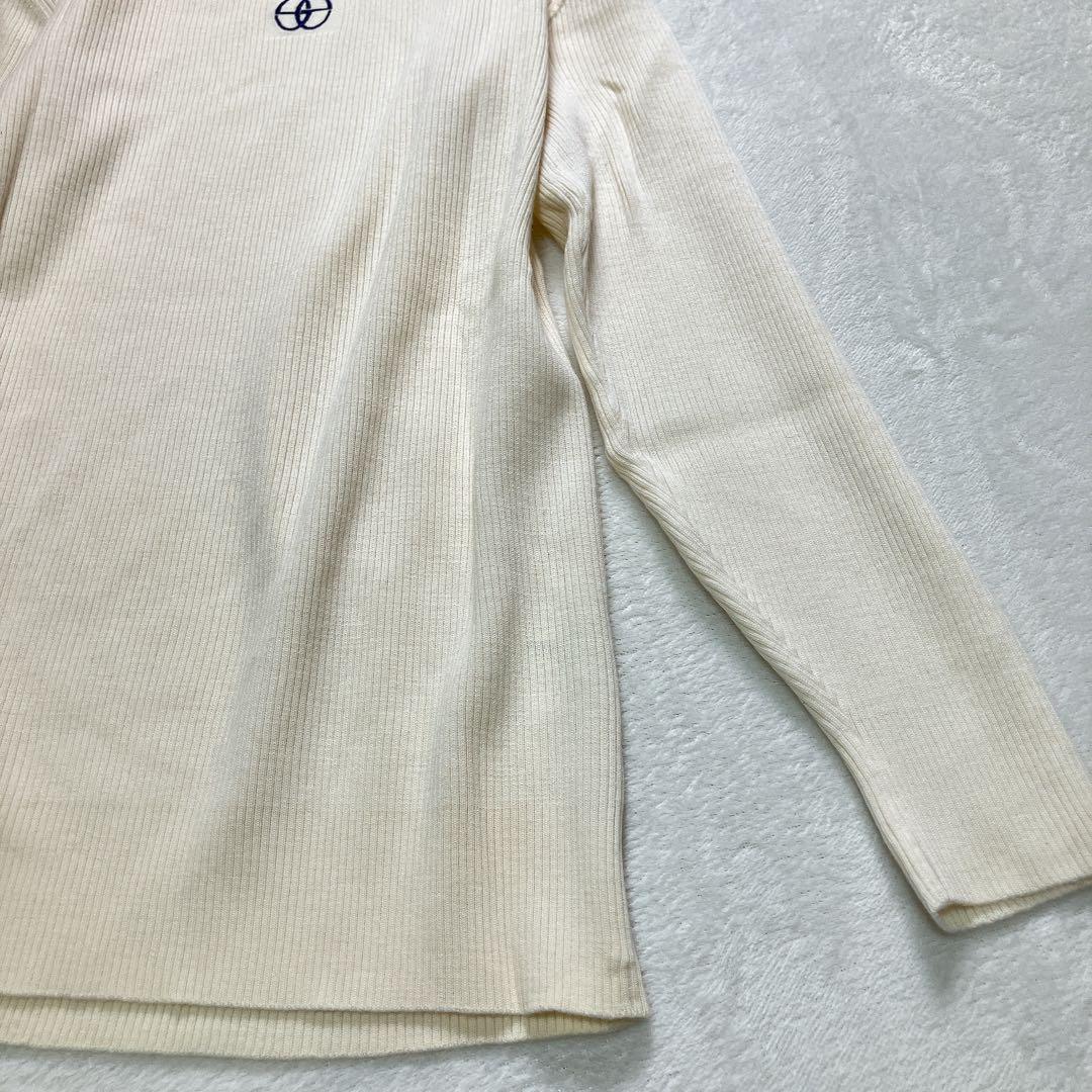 PIA SPORTS タートルネックニットセーター　オフホワイト　ウール　ＸＬ — image 3