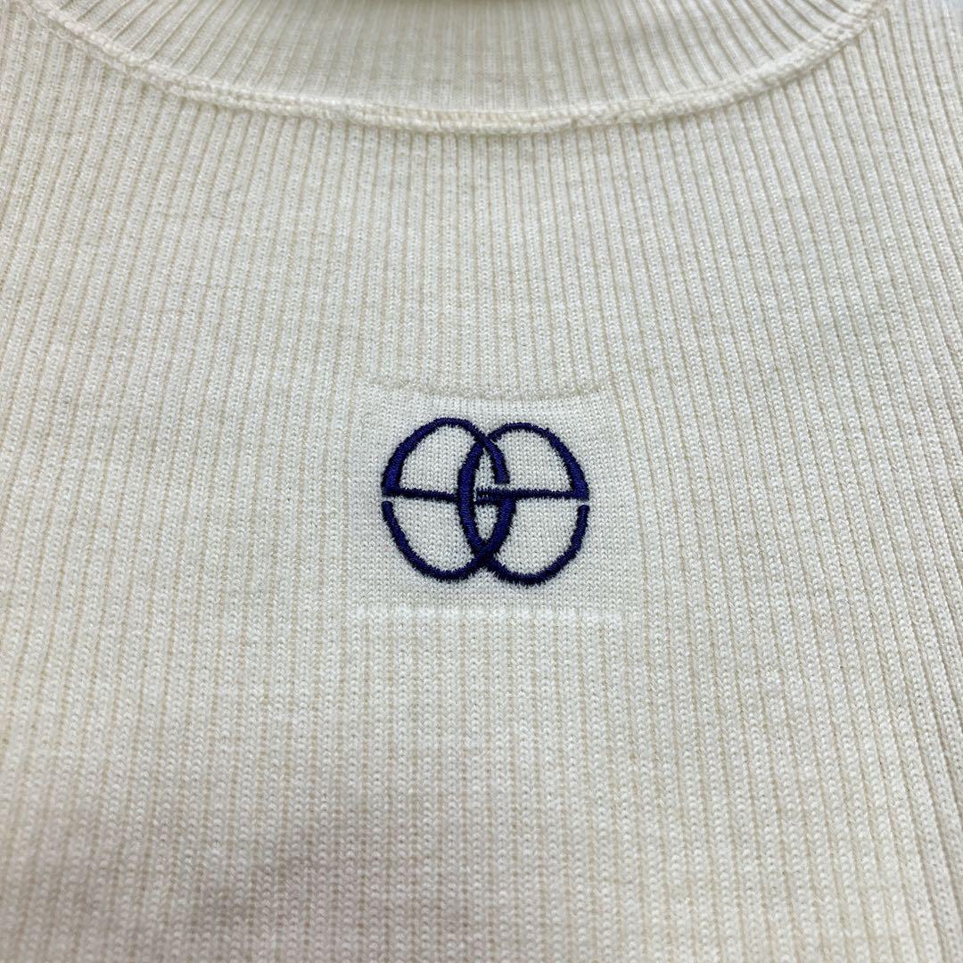 PIA SPORTS タートルネックニットセーター　オフホワイト　ウール　ＸＬ — image 4