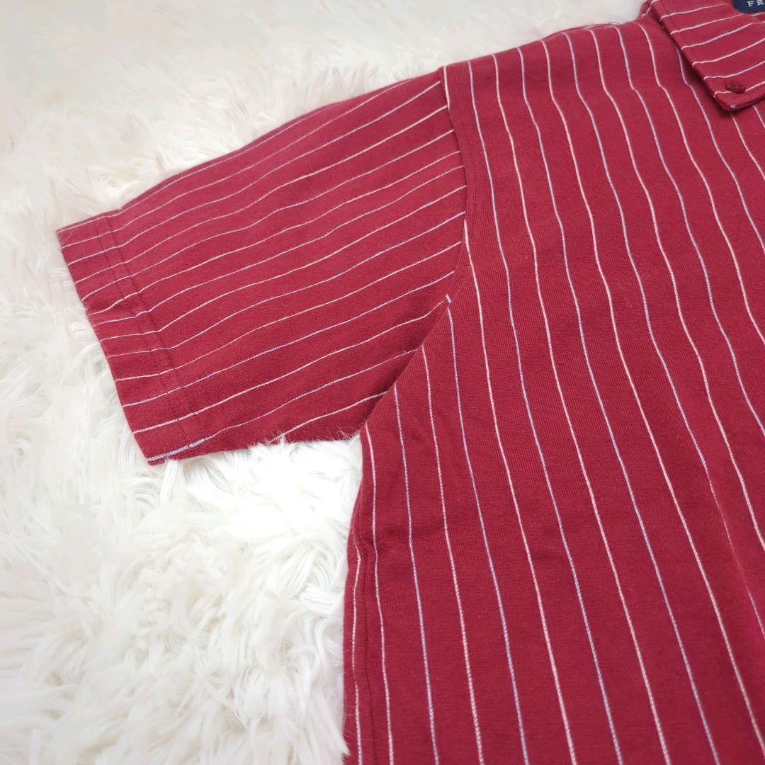 FRED PERRY 半袖シャツ ボタンダウン M 替ボタン付　ストライプ — image 5