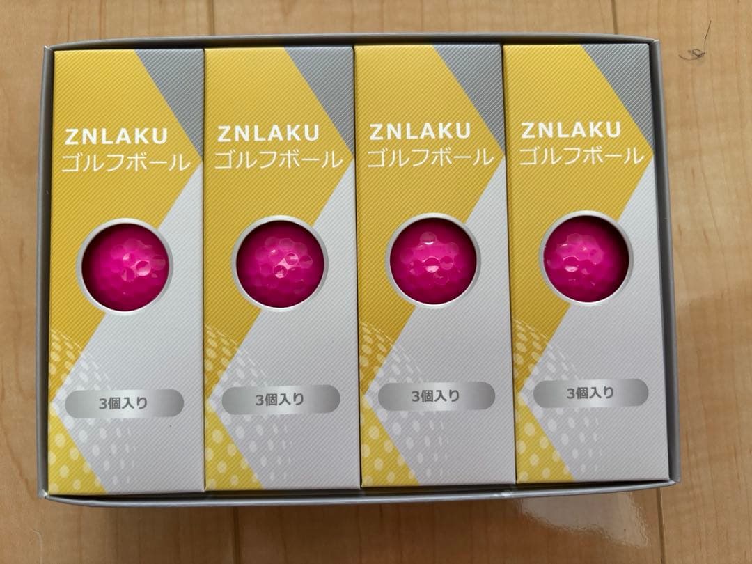 ZNLAKU ゴルフボール ピンク 12個入り — image 2