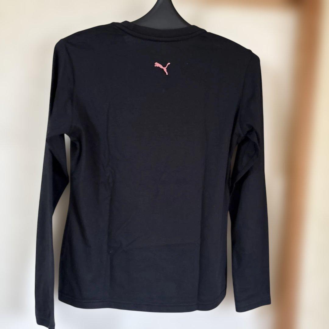 PUMA 長袖 Tシャツ ブラック ピンクロゴ Lサイズ〜IRU62 — image 2