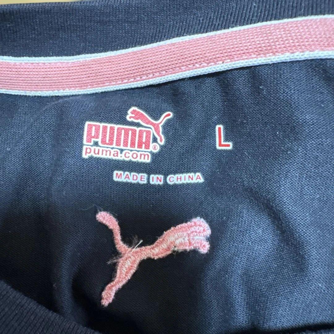 PUMA 長袖 Tシャツ ブラック ピンクロゴ Lサイズ〜IRU62 — image 3