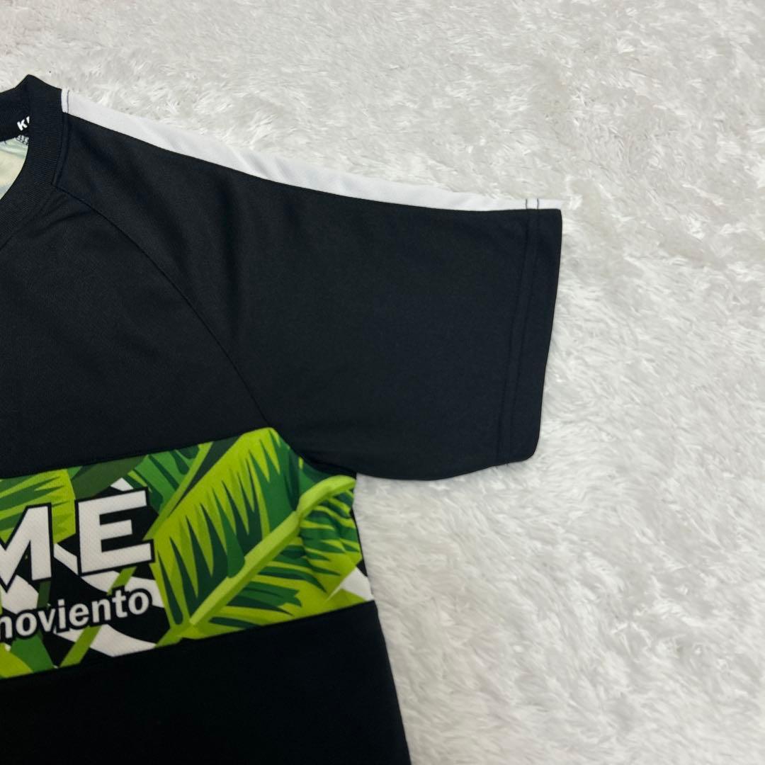 美品 KELME ケレメ プラシャツ M 黒 ボタニカル フットサル サッカー — image 3